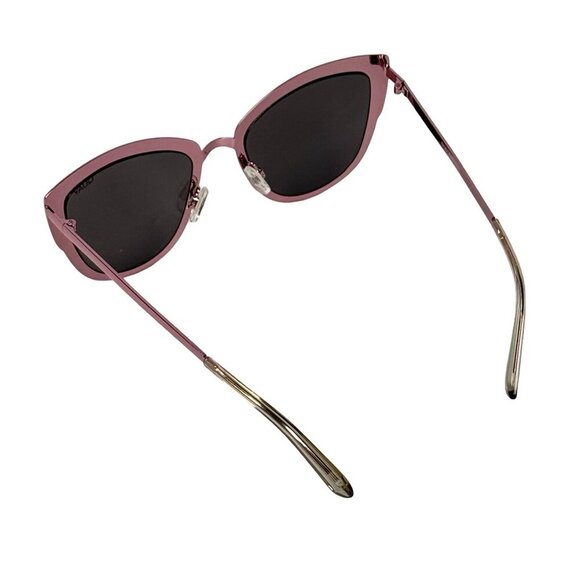 New Quay Super Girl Cat Eye Sunglasses Mirrored Oversized Pink Metal Frame main image 14